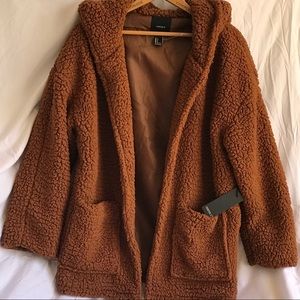 Forever21 Teddy Faux Fur Hooded Jacket (#00198080)